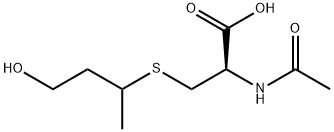 (2R)-2-ACETAMIDO-3-(4-HYDROXYBUTAN-2-YLTHIO)PROPANOIC ACID, 33164-64-6, 结构式