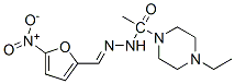 5-Nitro-2-furaldehyde (4-ethyl-1-piperazinylacetyl)hydrazone Structure