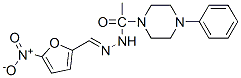 5-Nitro-2-furaldehyde (4-phenyl-1-piperazinylacetyl)hydrazone Structure