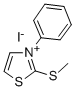 2-(Methylthio)-3-phenylthiazoliumiodide,33167-50-9,结构式