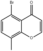 4H-1-Benzopyran-4-one, 5-broMo-8-Methyl- Structure