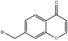 4H-1-Benzopyran-4-one, 7-(broMoMethyl)- Structure