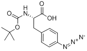 BOC-4-叠氮-PHE-OH, 33173-55-6, 结构式