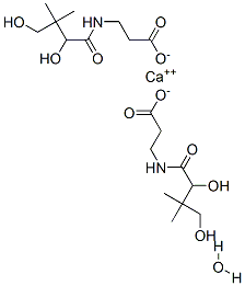 d-pantothenic acid calcium salt hydrate Struktur