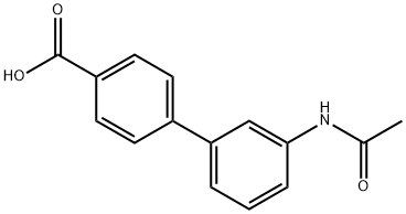 4-(3-乙酰基氨基苯基)苯甲酸 结构式
