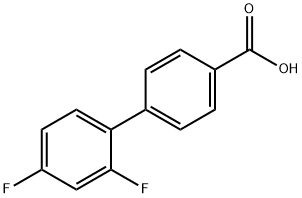 4-(2,4-Difluorophenyl)benzoic acid 化学構造式