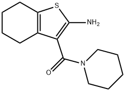 3-(piperidin-1-ylcarbonyl)-4,5,6,7-tetrahydro-1-benzothiophen-2-amine(SALTDATA: FREE) Struktur