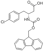 FMOC-(R)-3-氨基-4-(4-氯苯基)-丁酸 结构式