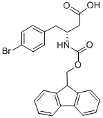 FMOC-(R)-3-AMINO-4-(4-BROMO-PHENYL)-BUTYRIC ACID Struktur