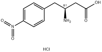 (S)-3-Amino-4-(4-Nitrophenyl)butyric Acid Hydrochloride 化学構造式