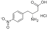(R)-3-氨基-4-(4-硝基苯基)-丁酸盐酸盐 结构式