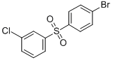 1-BROMO-4-[(3-CHLOROPHENYL) SULFONYL]-BENZENE Struktur
