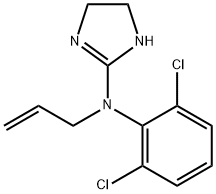 2-(N-アリル-2,6-ジクロロアニリノ)-2-イミダゾリン 化学構造式