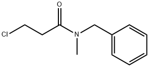 N-ベンジル-3-クロロ-N-メチルプロパンアミド 化学構造式