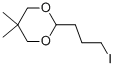 2-(3-碘丙基)-5,5-二甲基-1,3-二恶烷 结构式