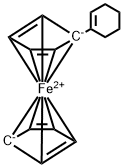 (1-Cyclohexen-1-yl)ferrocene Struktur