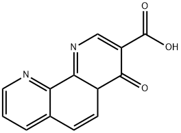 4-OXO-1,4-DIHYDRO-[1,10]PHENANTHROLINE-3-CARBOXYLIC ACID 结构式
