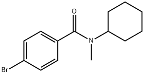4-ブロモ-N-シクロヘキシル-N-メチルベンズアミド 化学構造式