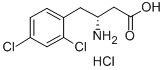 (R)-3-AMINO-4-(2,4-DICHLOROPHENYL)BUTANOIC ACID HYDROCHLORIDE Struktur
