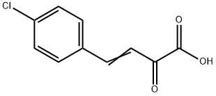 (E)-4-(4-chlorophenyl)-2-oxo-but-3-enoic acid Struktur