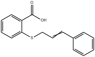 2-{[(2E)-3-Phenylprop-2-en-1-yl]thio}benzoic acid Structure