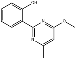 2-(4-甲氧基-6-甲基嘧啶-2-基)苯酚, 331852-93-8, 结构式
