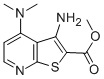 3-AMINO-4-DIMETHYLAMINO-THIENO[2,3-B]PYRIDINE-2-CARBOXYLIC ACID METHYL ESTER 化学構造式