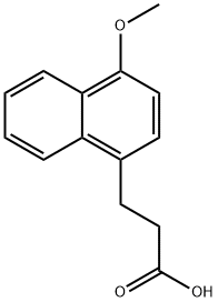 4-Methoxy-1-naphthalenepropionic Acid Struktur