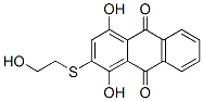 1,4-ジヒドロキシ-2-(2-ヒドロキシエチルチオ)アントラキノン 化学構造式