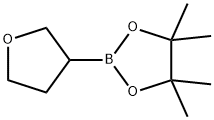 4,4,5,5-テトラメチル-2-(テトラヒドロフラン-3-イル)-1,3,2-ジオキサボロラン 化学構造式