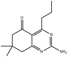 2-AMINO-7,8-DIHYDRO-7,7-DIMETHYL-4-PROPYL-5(6H)-QUINAZOLINONE,331966-05-3,结构式