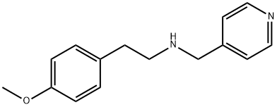 2-(4-メトキシフェニル)-N-(ピリジン-4-イルメチル)エタンアミン 化学構造式