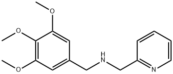 (ピリジン-2-イルメチル)(3,4,5-トリメトキシベンジル)アミン 化学構造式