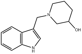 1-(1H-Indol-3-ylmethyl)-3-piperidinol Struktur