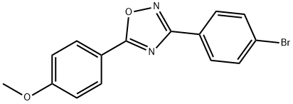 3-(4-BROMOPHENYL)-5-(4-METHOXYPHENYL)-1,2,4-OXADIAZOLE, 331989-76-5, 结构式