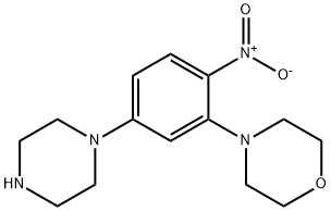 4-(2-硝基-5-哌嗪-1-基苯基)吗啉盐酸盐, 332023-13-9, 结构式