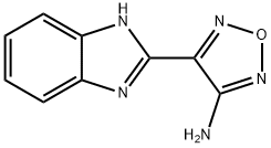 4-(1H-ベンズイミダゾール-2-イル)-1,2,5-オキサジアゾール-3-アミン 化学構造式