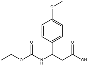 3-ETHOXYCARBONYLAMINO-3-(4-METHOXY-PHENYL)-PROPIONIC ACID Structure