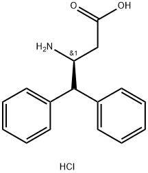 (S)-3-Amino-4,4-diphenylbutyric acid hydrochloride Struktur