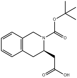 BOC-(R)-2-TETRAHYDROISOQUINOLINE ACETIC ACID Struktur