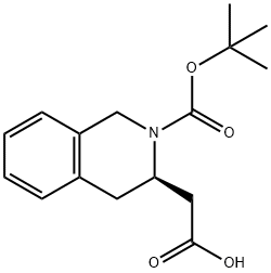 BOC-(R)-2-TETRAHYDROISOQUINOLINE ACETIC ACID Structure