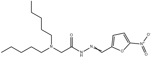 5-Nitro-2-furaldehyde (dipentylaminoacetyl)hydrazone 结构式