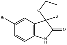 5-BROMO-3,3-(ETHYLENEOXOTHIO)-1,3-DIHYDRO-INDOLE-2-ONE Struktur