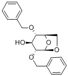 1,6-アンヒドロ-2,4-ジ-O-ベンジル-Β-D-グルコピラノース 化学構造式