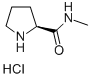 (S)-N-甲基-2-吡咯烷甲酰胺盐酸盐, 33208-98-9, 结构式
