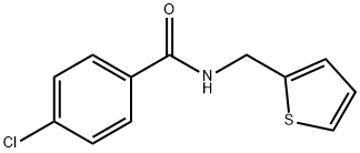 4-chloro-N-(thiophen-2-ylmethyl)benzamide Structure