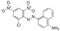 4-[(2-クロロ-4,6-ジニトロフェニル)アゾ]-1-ナフタレンアミン 化学構造式