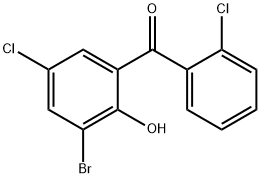 3-BROMO-2' 5-DICHLORO-2-HYDROXYBENZOP& Struktur