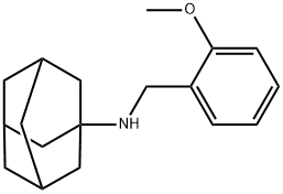 1-アダマンチル(2-メトキシベンジル)アミン 化学構造式