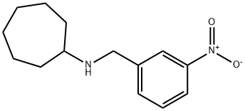 N-(3-nitrobenzyl)cycloheptanamine Structure